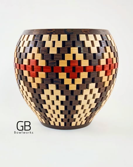 Hand turned wooden bowls